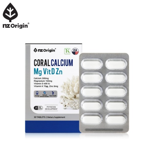 엔젯오리진 코랄 칼슘 마그네슘 비타민D 아연 30정